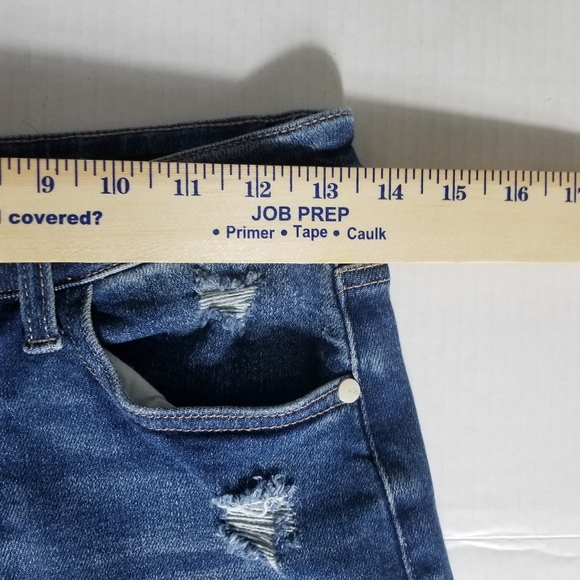 JUDY BLUE DISTRESS STRAIGHT LEG RAINBOW JEANS SIZE 3/26 - Picture 9 of 16